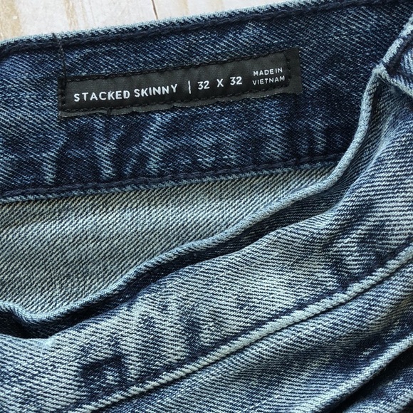 Pacsun Stacked Skinny zip jeans size 32 X 32 - Picture 8 of 10